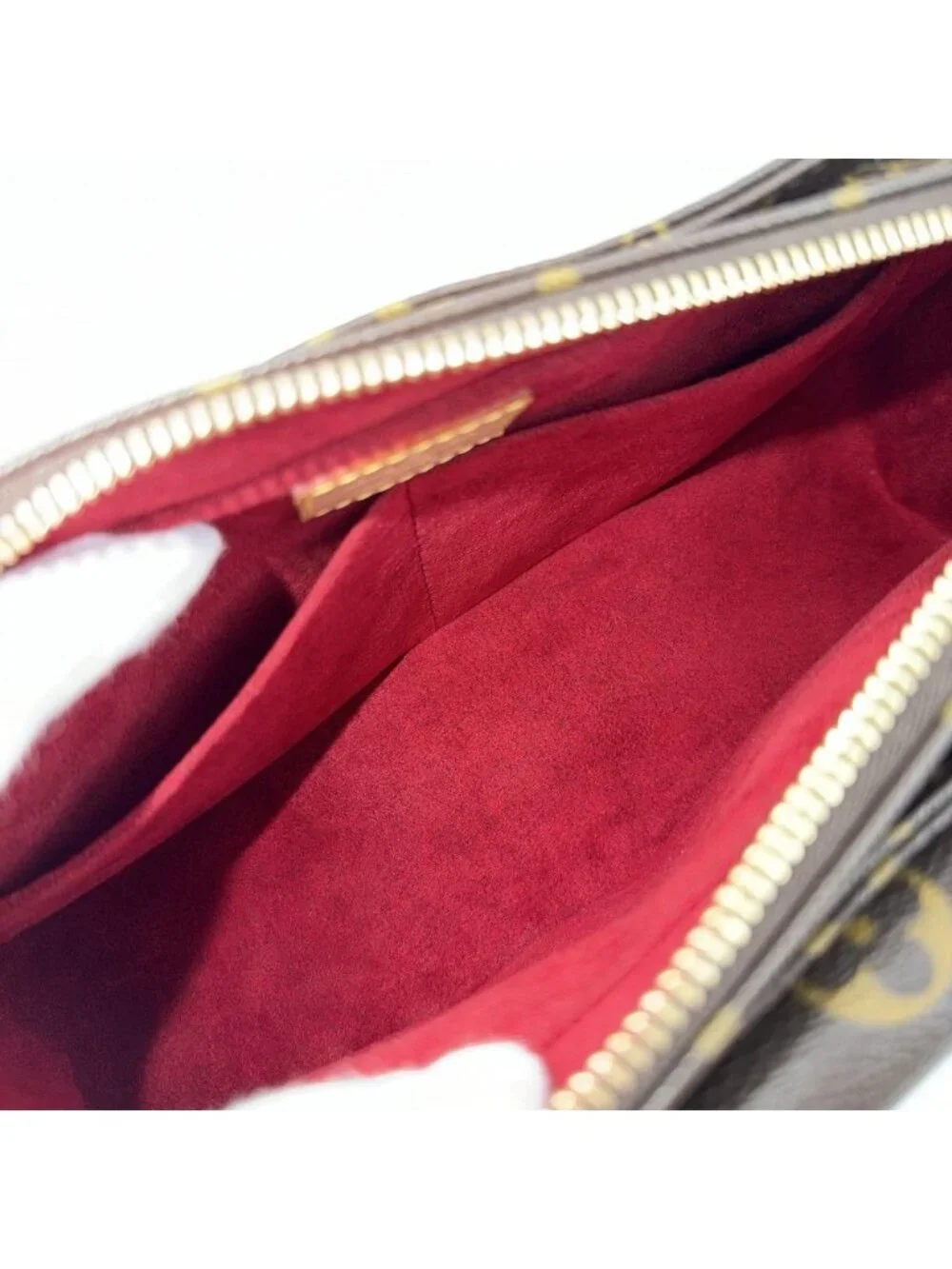 Louis Vuitton For Shoulder Bag MM Handbag Monogram Canvas Brown Gold Vintage